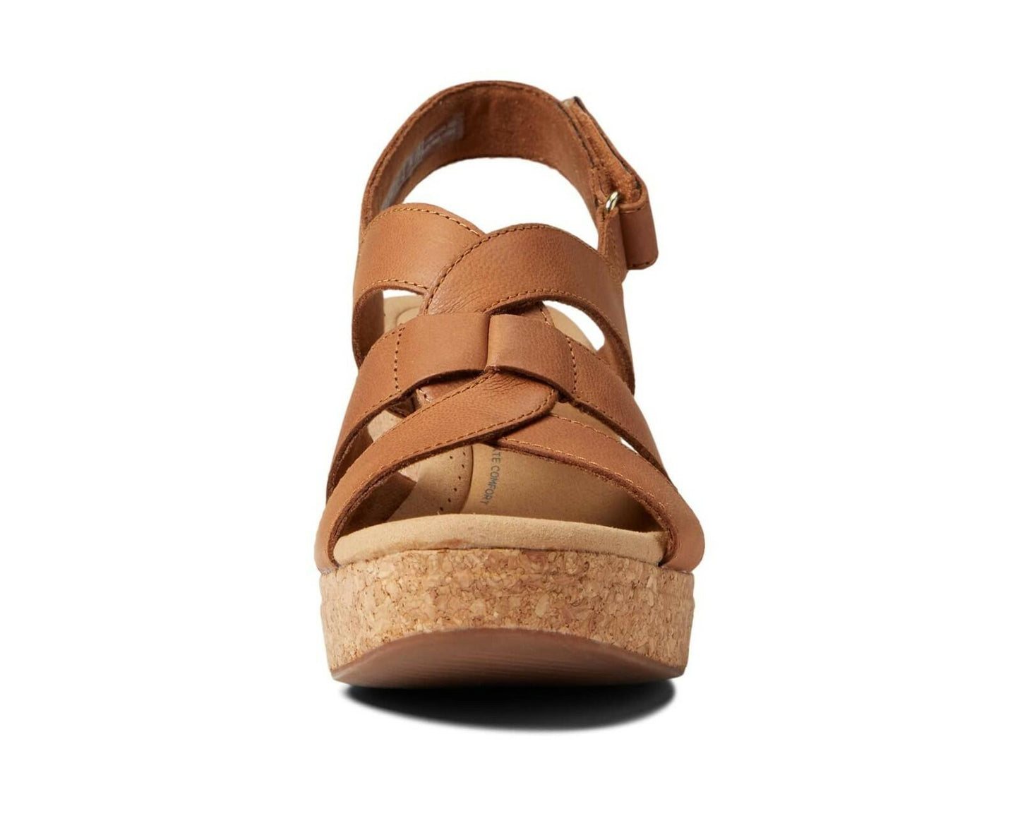 Naturalizer Adria Wedge Sandal Tan Leather 9 New MSRP $99