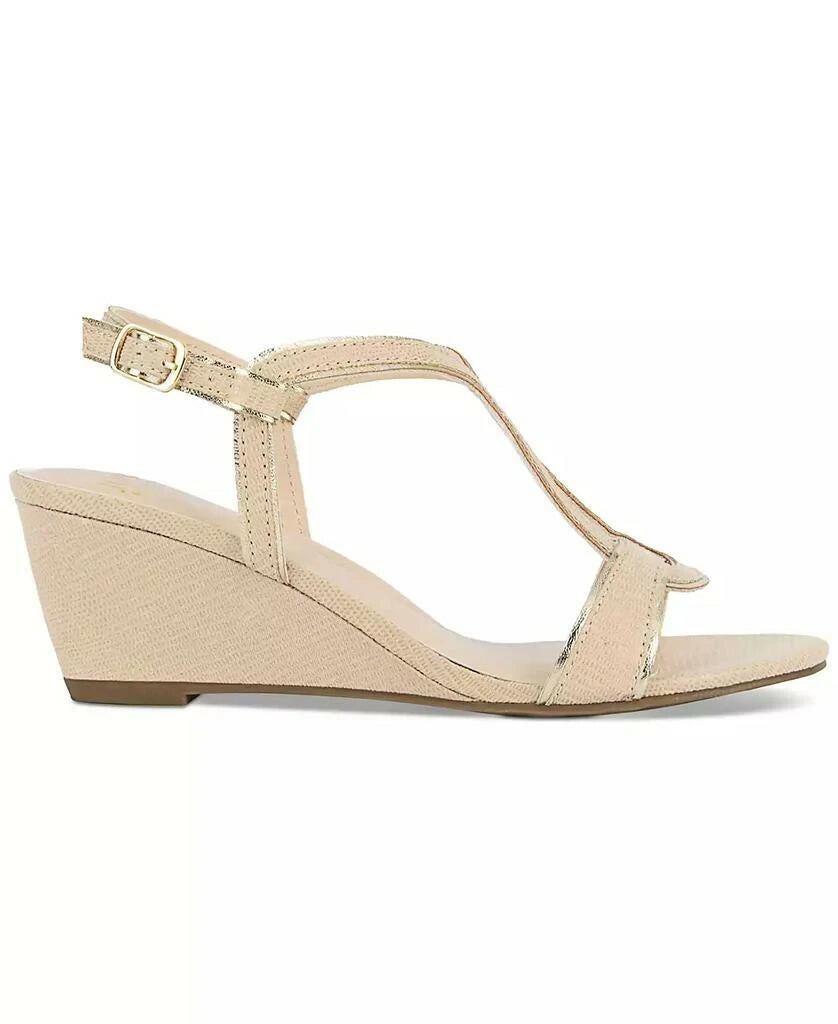 Jones New York Womens Denera Wedge Sandals Tan Size 6 New $100