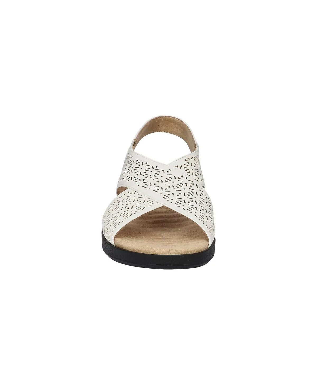 Easy Street Womens Claudia Comfort Wave Sandals White 6 WW MSRP $55