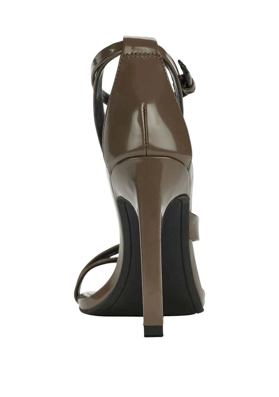 DKNY Womens Audrey Strappy Heeled Sandals Mushroom Brown 7 MSRP $119