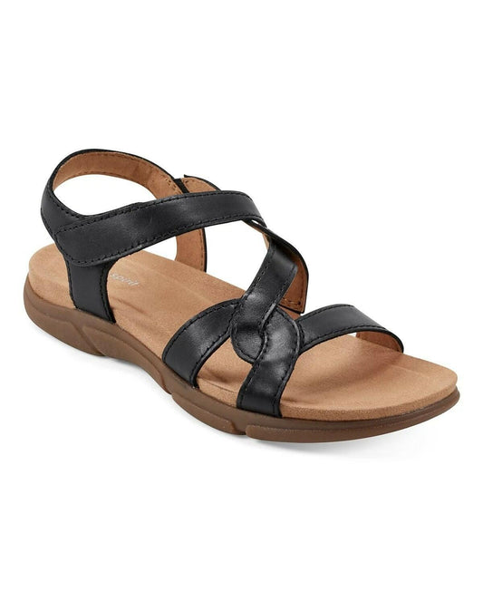 Easy Spirit Minny Sandals Women’s Casual Comfort Shoes Black Size 8.5 W MSRP $69