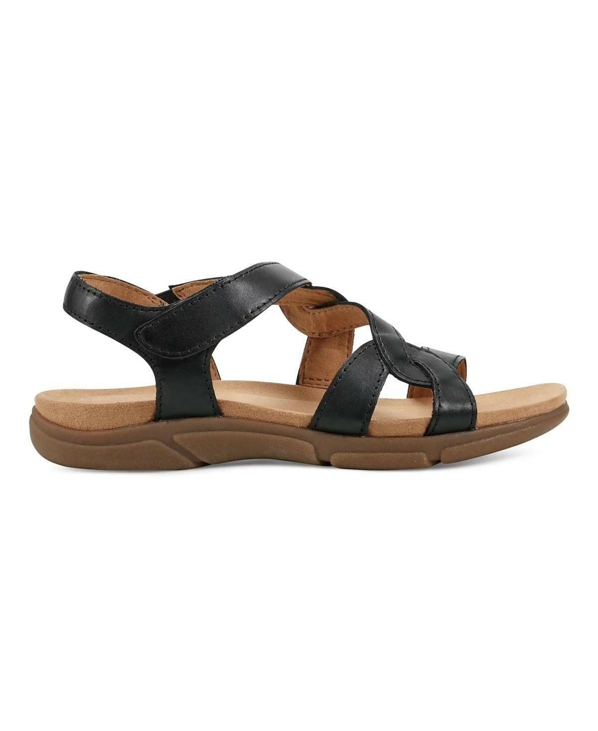 Easy Spirit Minny Sandals Women’s Casual Comfort Shoes Black Size 8.5 W MSRP $69