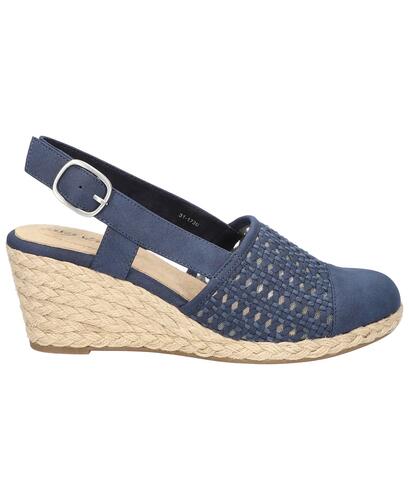 EASY STREET Pari Slip-On Espadrille Wedges Sandals Women's Size 8.5