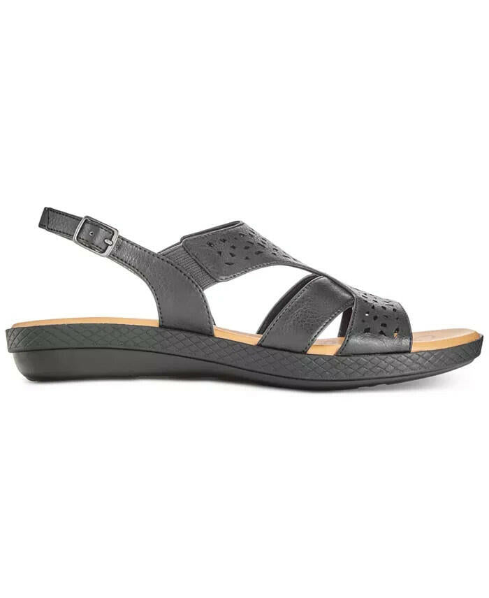 Easy Street Womens Bolt Slingback Sandals Black Size 8 New $69