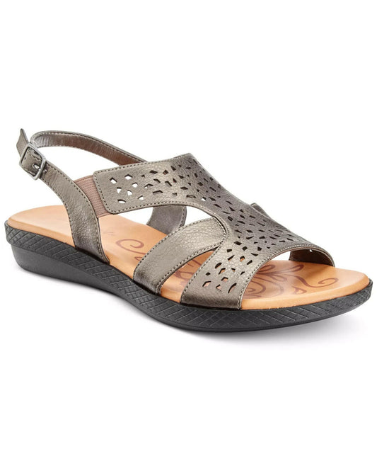 Easy Street Bolt Sandals Pewter Silver  MSRP $60