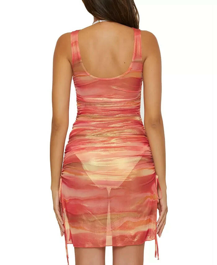 Becca Womens Reversible Stretch Mesh Cover Up Dress L MSRP $88