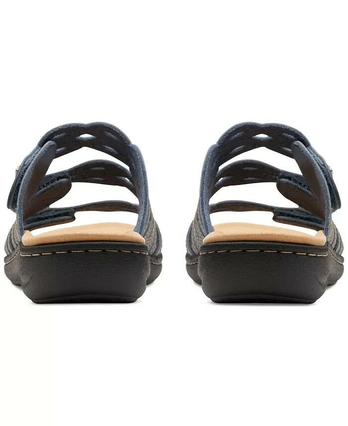Clarks Laurieann Ruby Slide Sandals 11W Navy MSRP $90