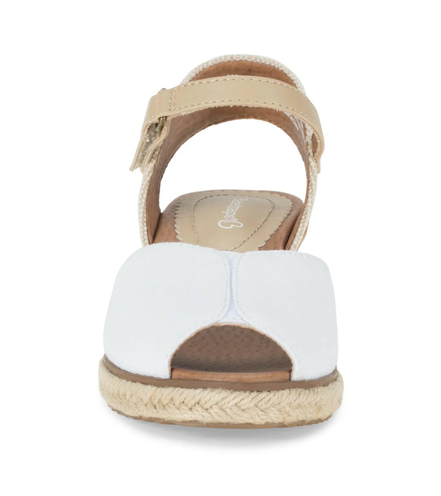 Baretraps Odetta Espadrille Wedge Sandal White 7.5 New MSRP $79