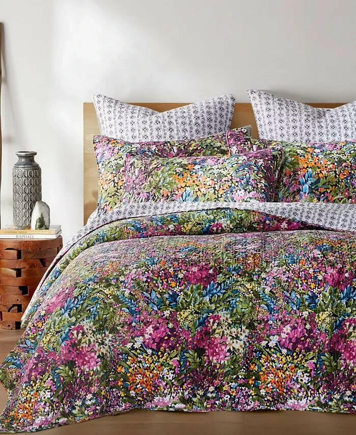 Levtex Basel Quilt Set Full Queen Reversible Multi Floral $380