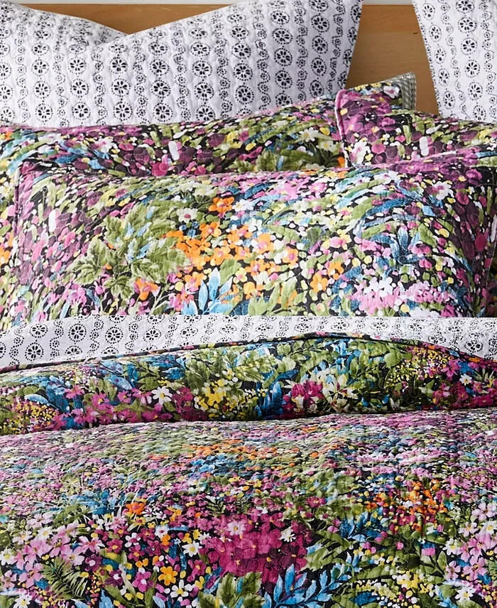 Levtex Basel Quilt Set Full Queen Reversible Multi Floral $380