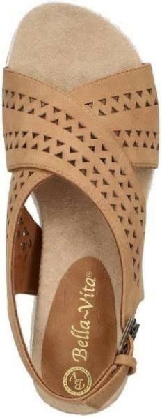 Bella Vita Bella Vita Womens Cosette Wedge Brown  8M