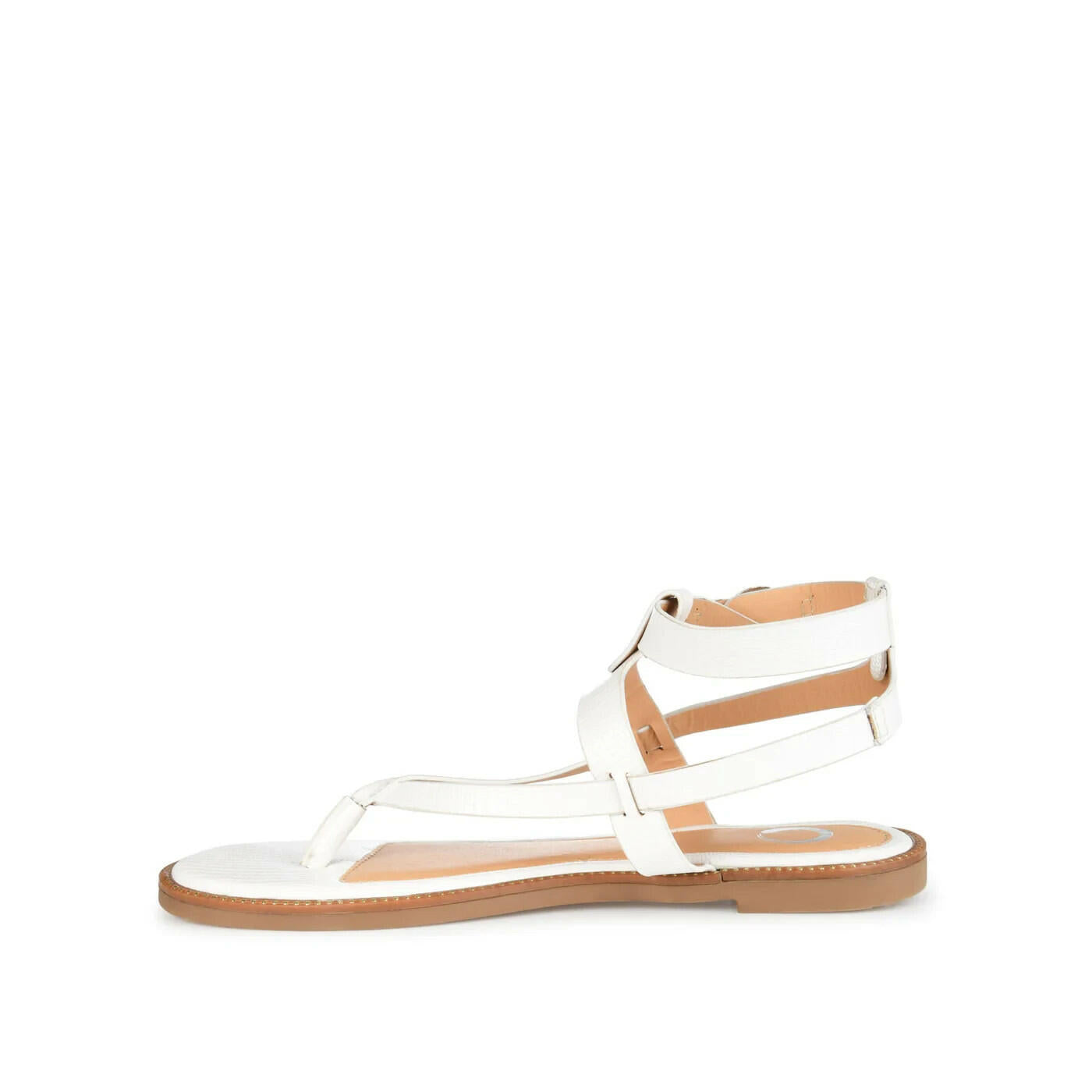 Journee Collection Women's Tangie Multi Strap Sandals White 6.5 MSRP $79
