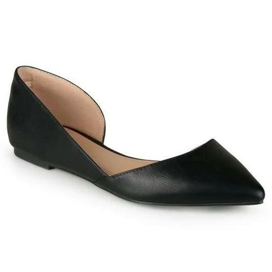 Journee Collection Cortni Slip-On Flats Women’s Pointed Toe Shoes Black Size 7.5