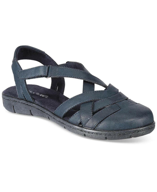 Easy Street Garrett Sandals Women’s Navy Leather