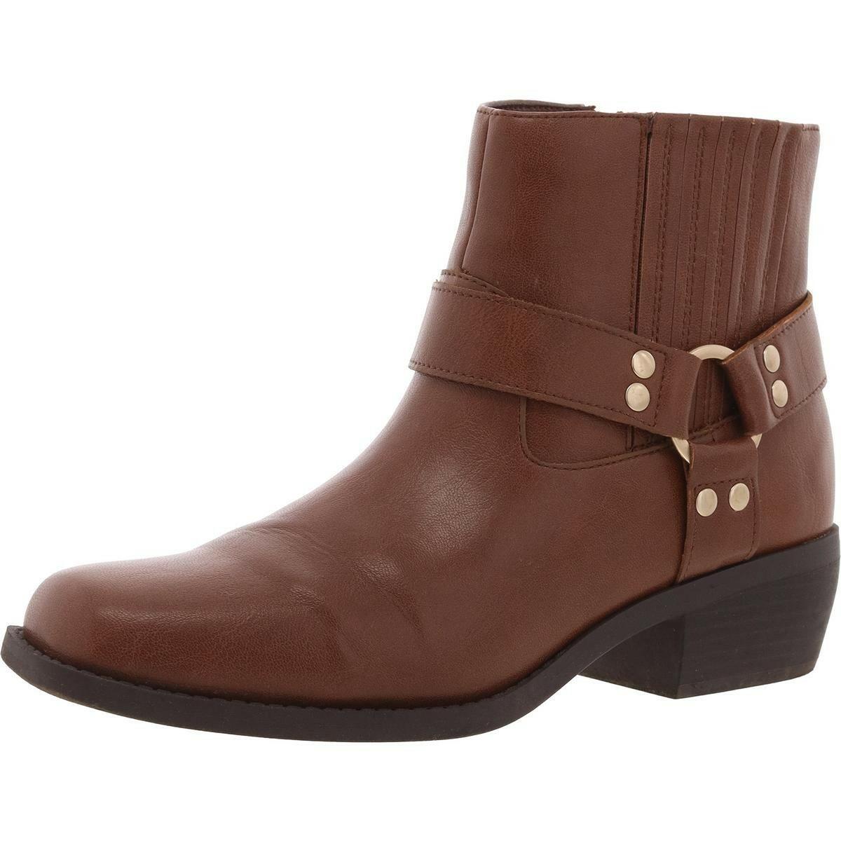 Sun + Stone Westinn Harness Booties Brown Women’s Size 5 MSRP $80