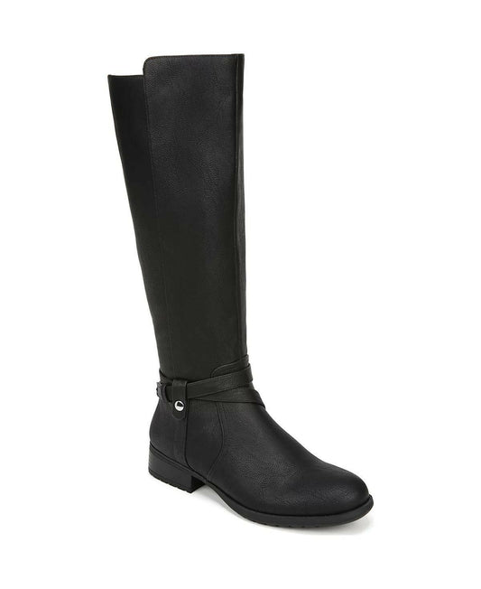 LifeStride Xtrovert Wide Calf Riding Boots – Women’s Black, Size 6 Wide