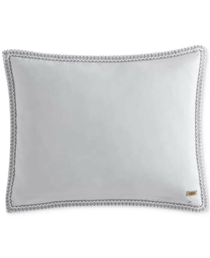UGG Devon Braid 3 Piece Quilt Set King Gray Violet $160 MSRP