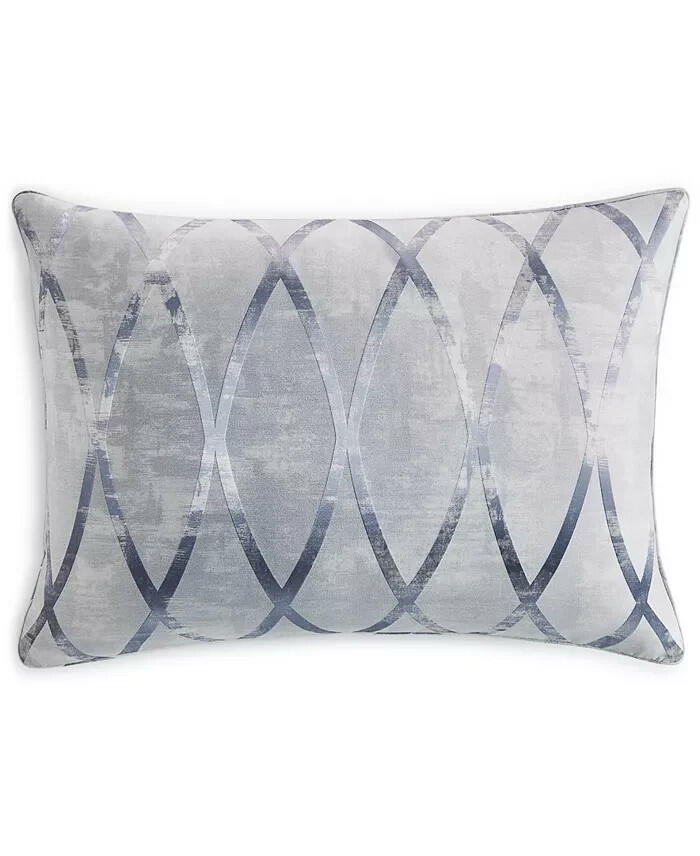 Hotel Collection Dimensional Comforter Set Full Queen Blue MSRP $550