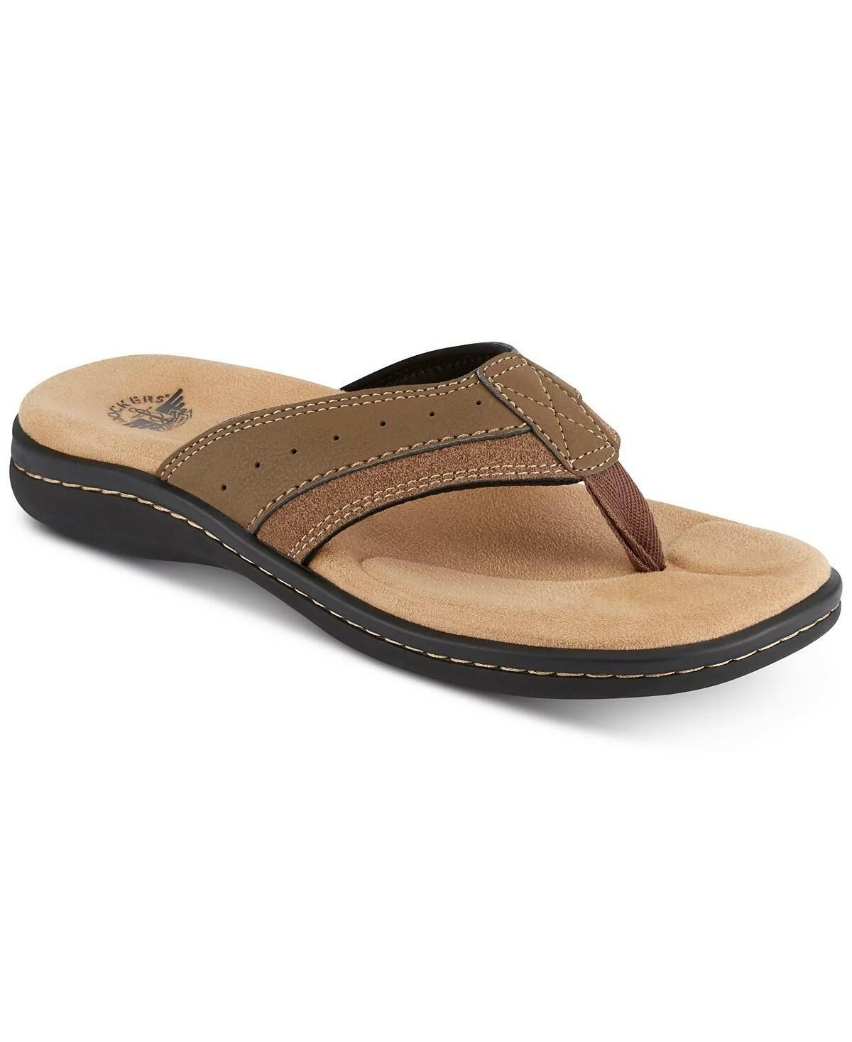 Dockers Laguna Flip Flop Sandals Mens Size 7 Brown Casual Slip On