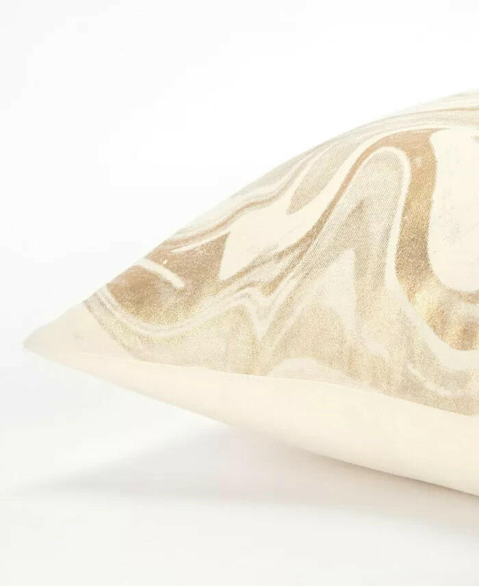 Rizzy Home Abstract Foil Print Decorative Pillow 20x20 MSRP $98