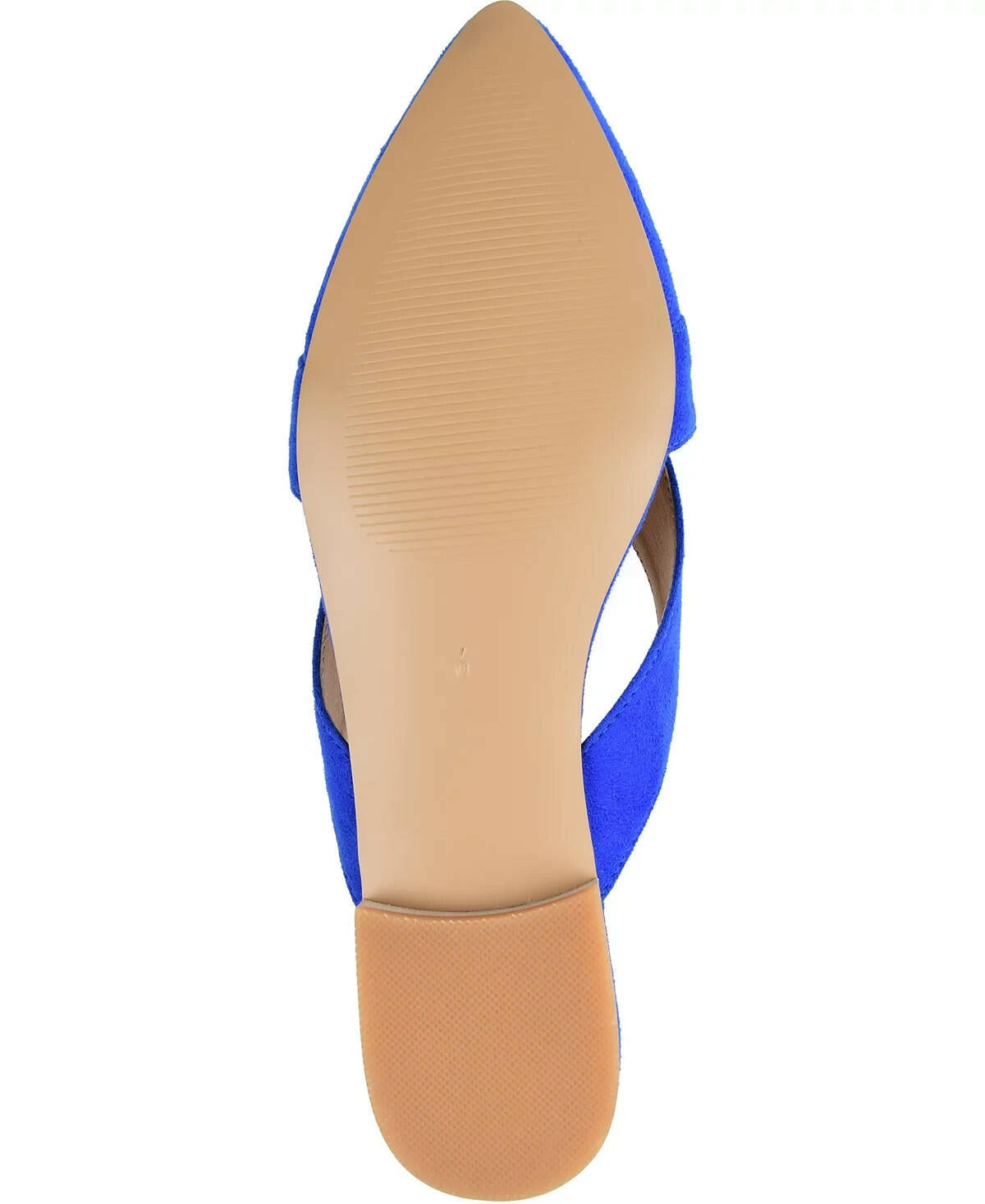 Journee Collection Women's Giada Faux Suede Slip-On Mules Blue 8 MSRP $49
