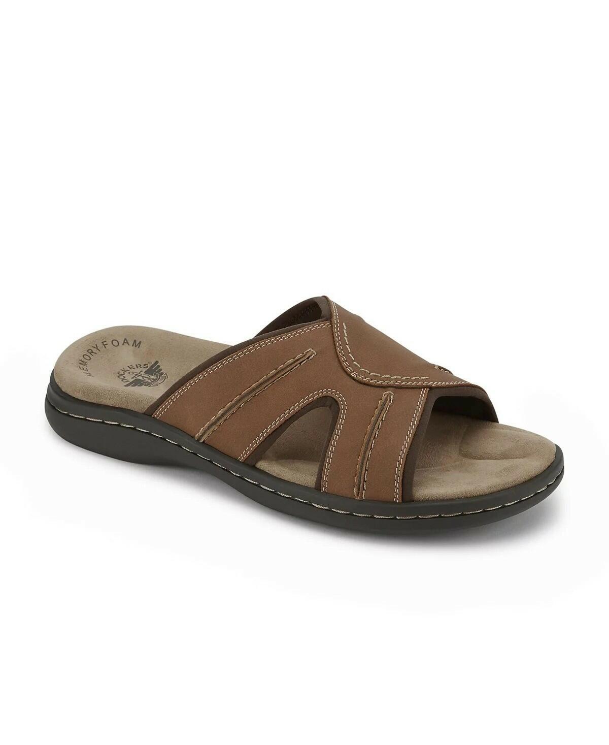 Dockers Sunland Slide Sandals Mens Size 9 Brown Casual Comfort Slip On