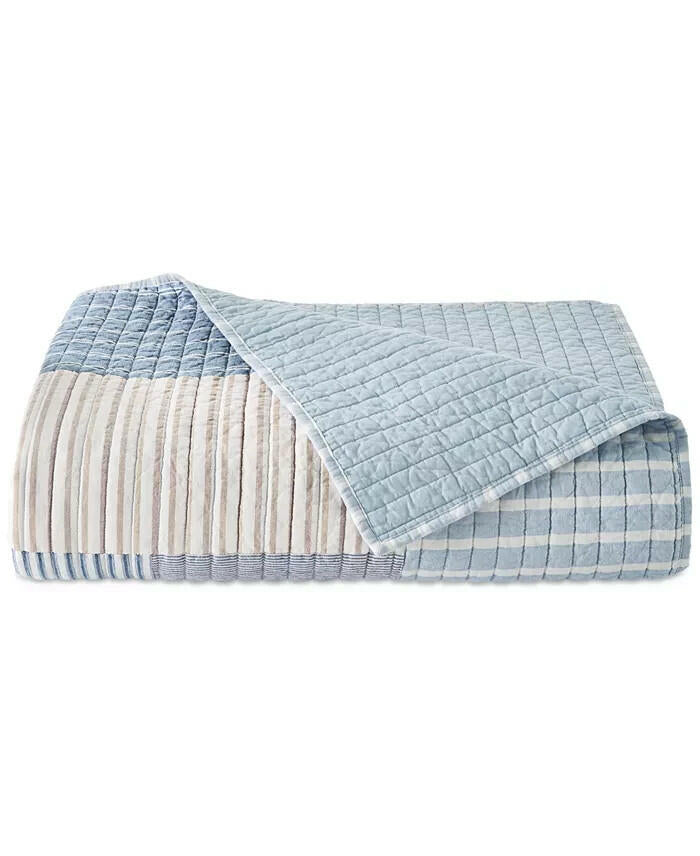 Charter Club Seaside Patchwork Quilt Set Full Queen New MSRP $335