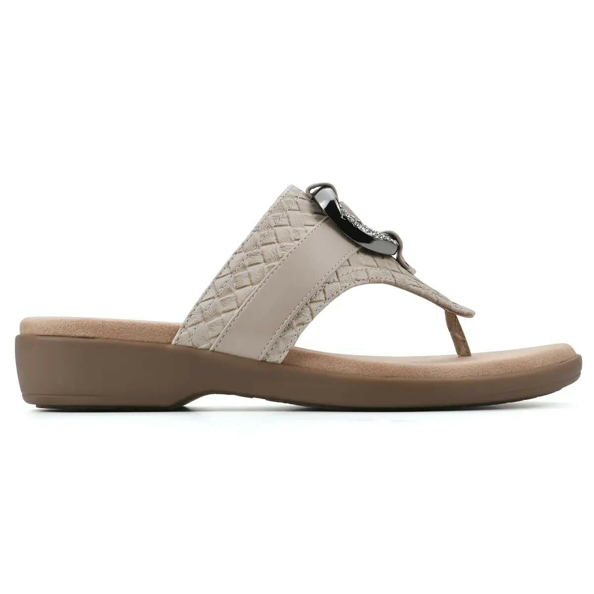 Cliffs by White Mountain Womens Benedict Thong Sandals Tan Taupe 8.5 MSRP $59