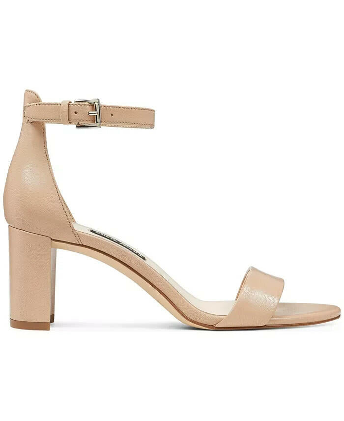 Nine West Womens Pruce Block Heel Dress Sandals Black 6.5 New $89