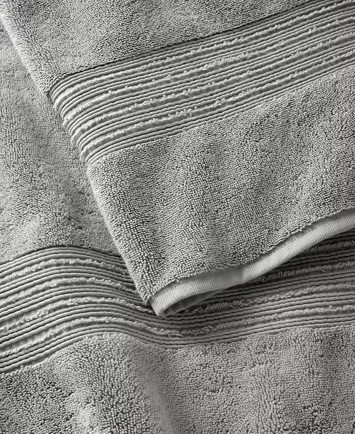 Hotel Collection Turkish Cotton 6 Piece Bath Towel Set Gray Steel $200