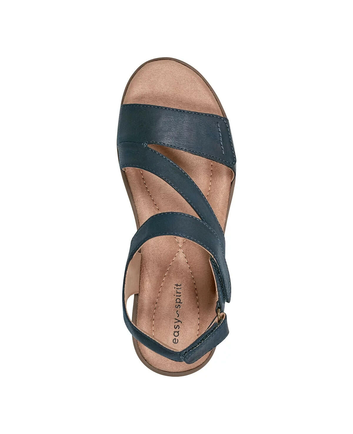 Easy Spirit Womens Kimberly Strappy Low Wedge Sandals Blue 8 MSRP $69