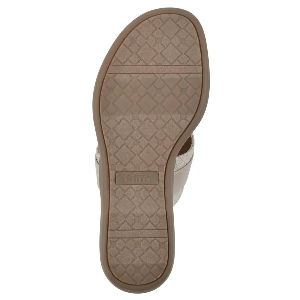 Cliffs by White Mountain Womens Benedict Thong Sandals Tan Taupe 8.5 MSRP $59