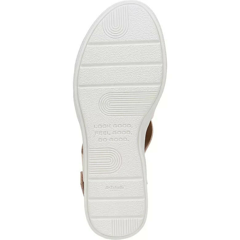 Dr Scholls Womens Time Off Strappy Sandals Gold Size 9 New $100