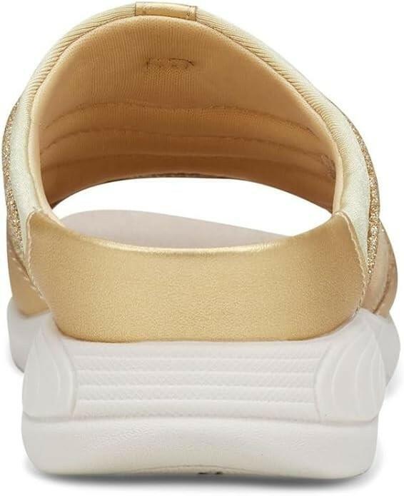 Easy Spirit Womens Traciee 3 Sandals Gold Size 8W New $69