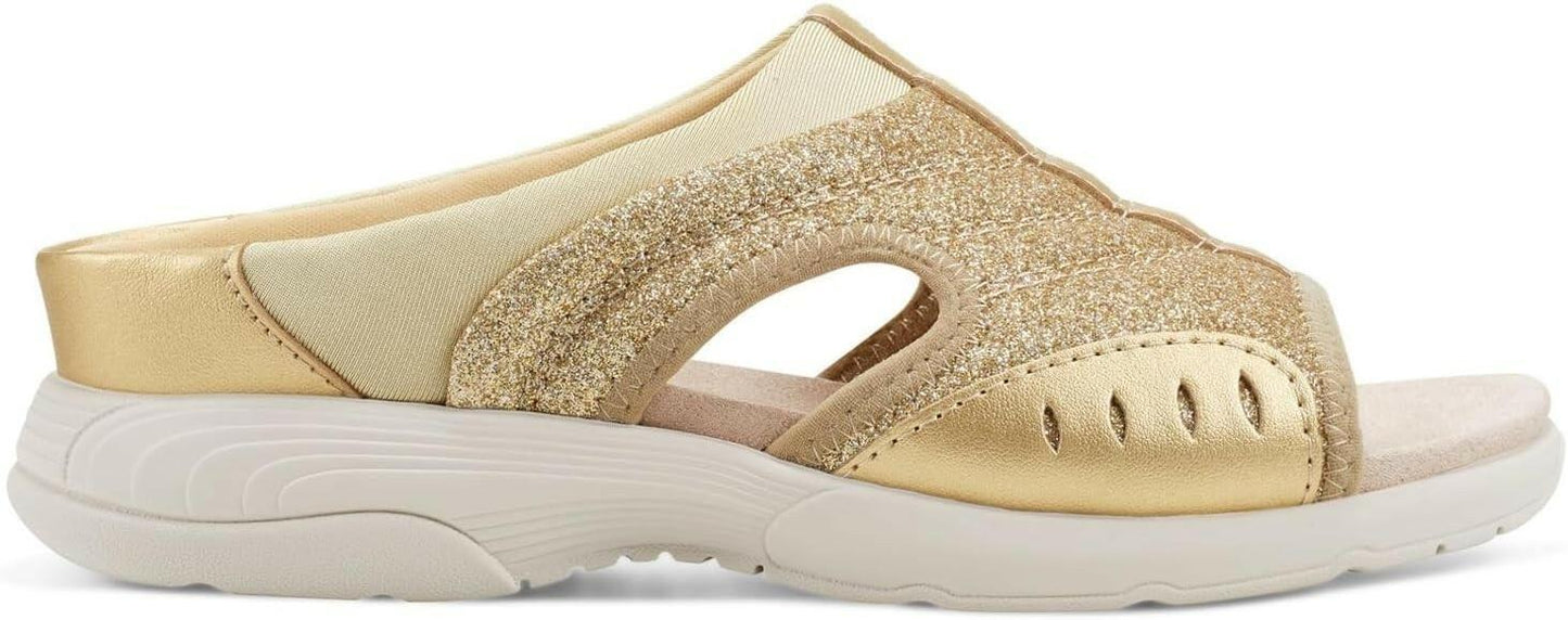 Easy Spirit Womens Traciee 3 Sandals Gold Size 8W New $69