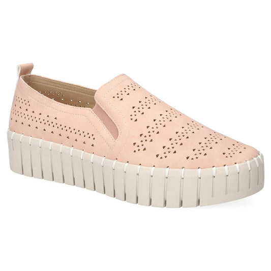 Easy Street Peppy Platform Sneakers Blush Pink 9 Wide New $69