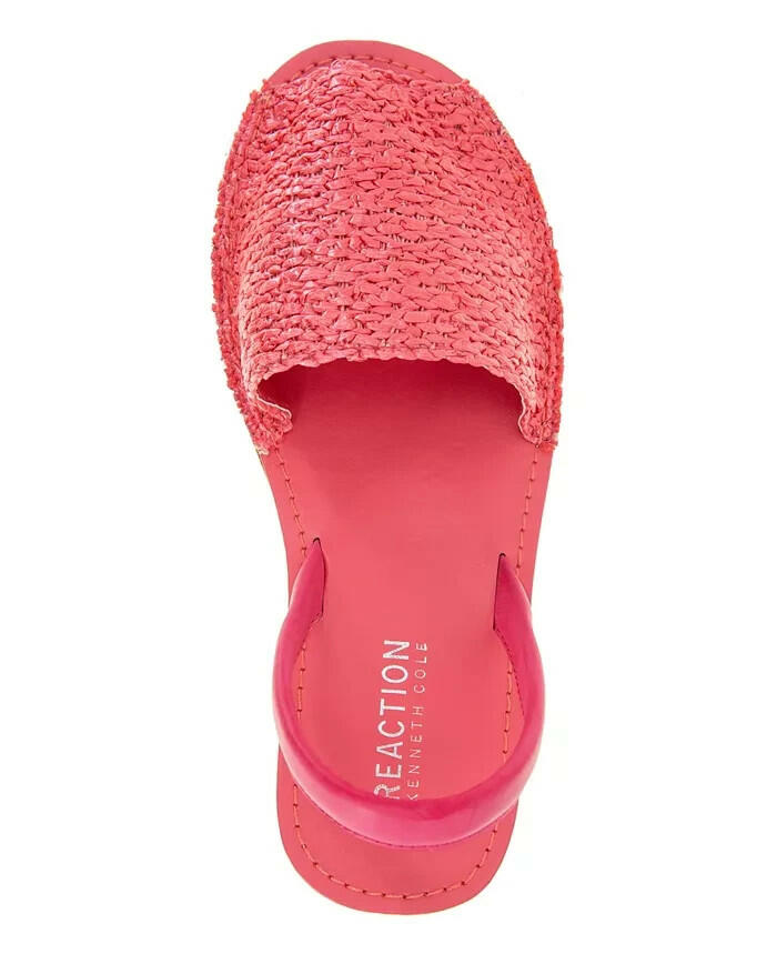 Kenneth Cole Reaction Fine Glass Weave Wedge Sandal Pink 9.5 $94