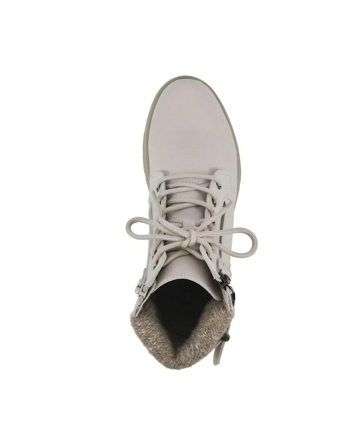 Cliffs by White Mountain Womens Kelsie Lace Up Booties White 6.5 MSRP $89