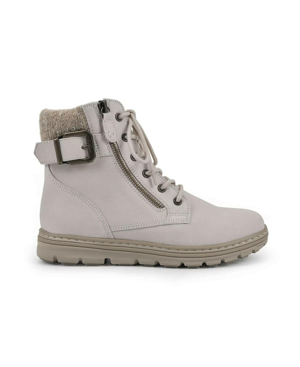 Cliffs by White Mountain Womens Kelsie Lace Up Booties White 6.5 MSRP $89