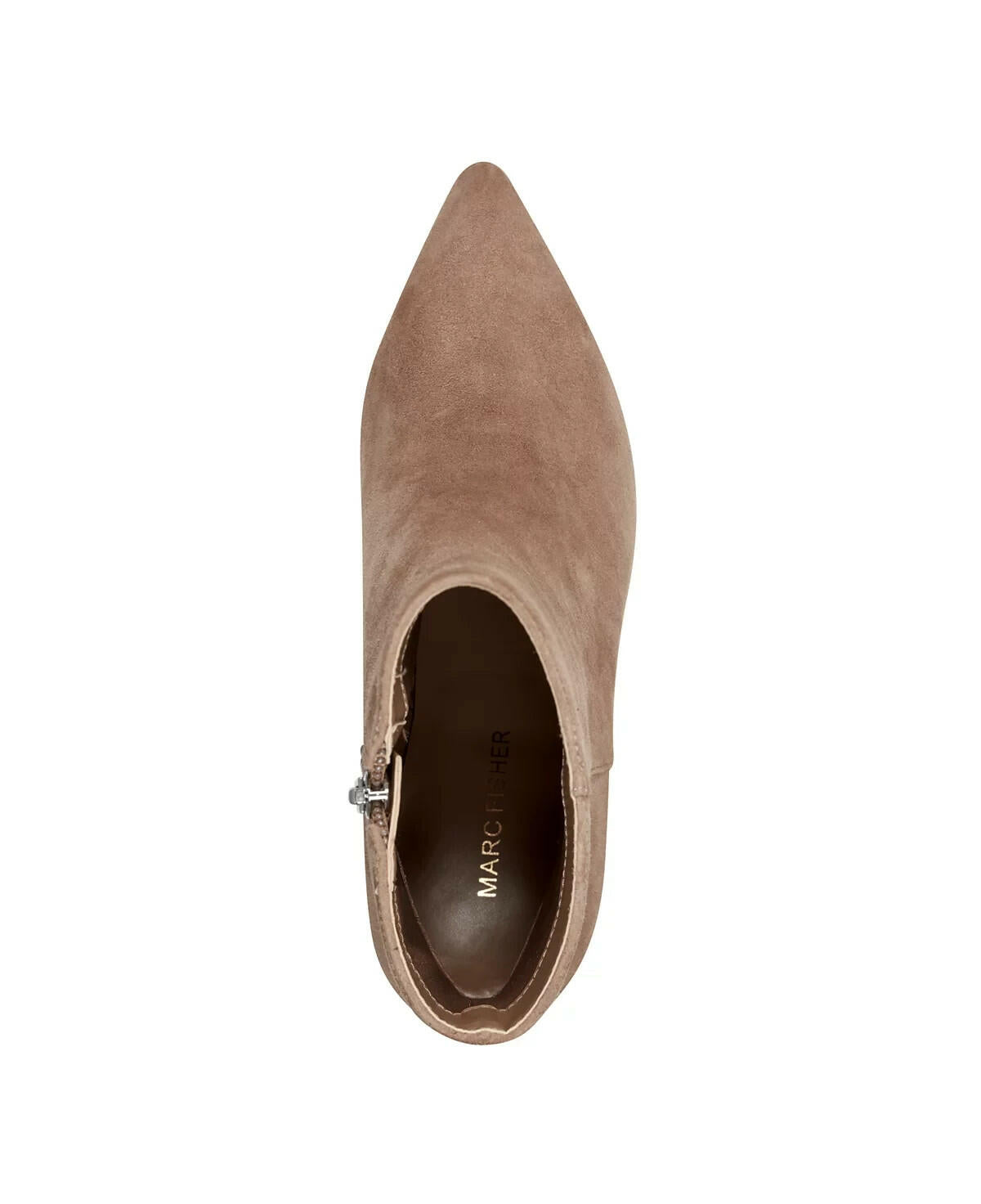 Marc Fisher Womens Glorry Pointy Toe Kitten Heel Booties Brown 7 MSRP $159