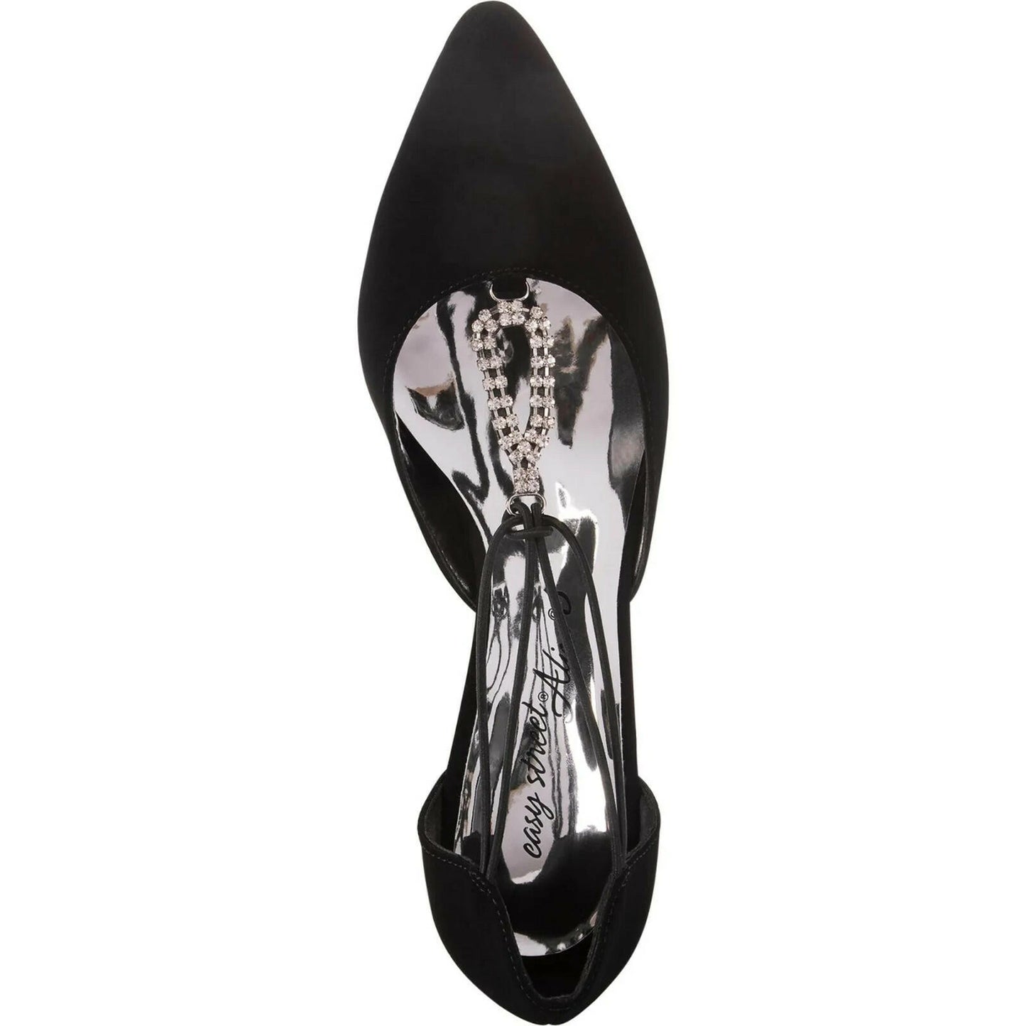 Easy Street Moonlight Evening Pump Black 9.5 Wide New $79