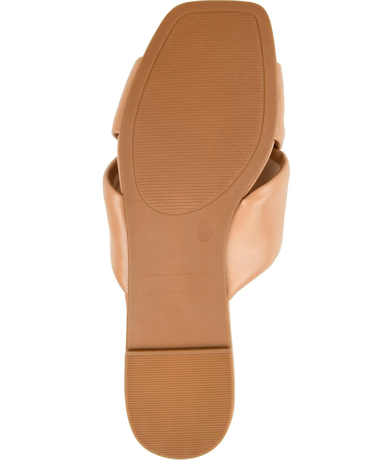 Journee Collection Womens Carlotta Flat Slide Sandals Tan 11 MSRP $59