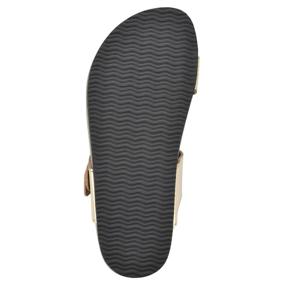 Happier Womens Leather Footbed Sandals Braided Thong Gold 10 MSRP $60