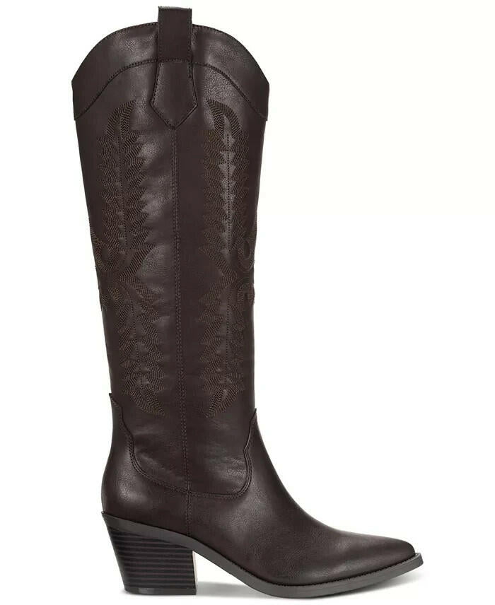 Sun + Stone Bodhiii Western Knee High Boots Ecru Women’s 6 MSRP $100