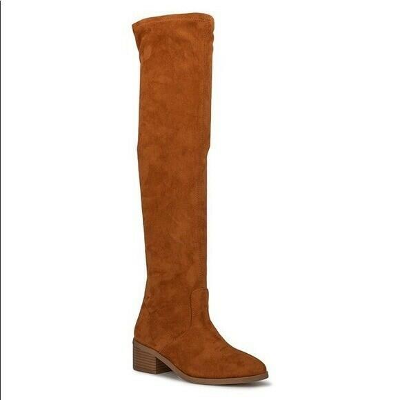 New York and Company Womens Ruby Tall Boots Cognac 10 New $89