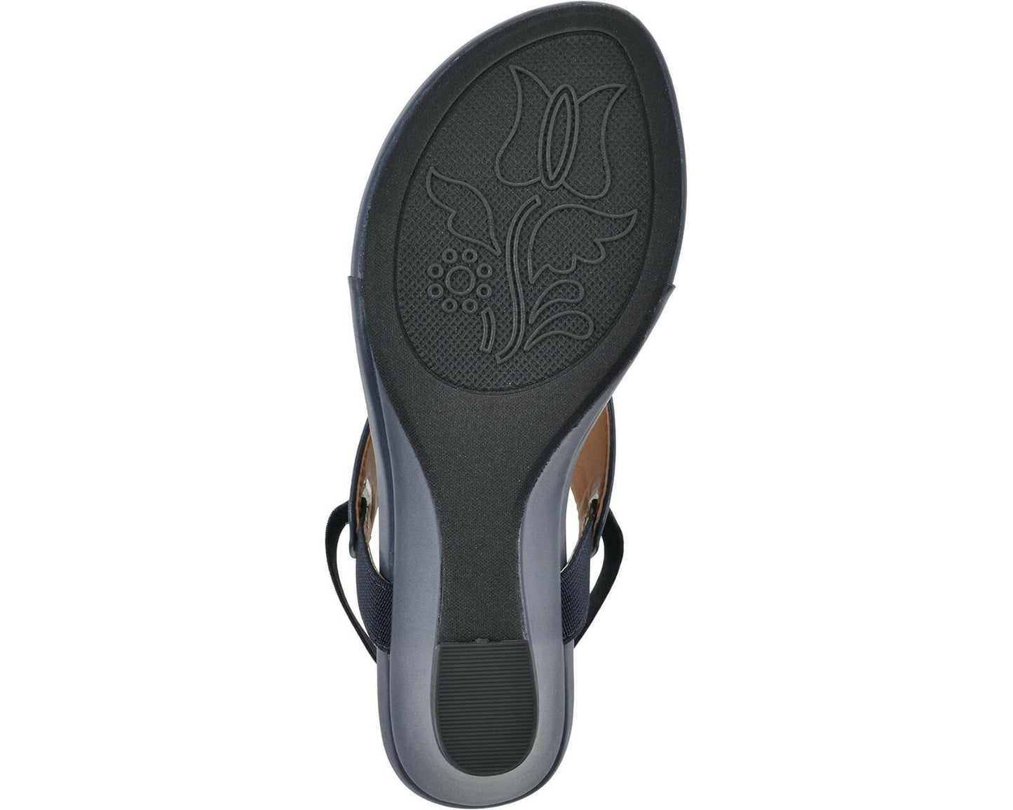 White Mountain All Dres Wedge Sandal Navy Smooth 7 New $70