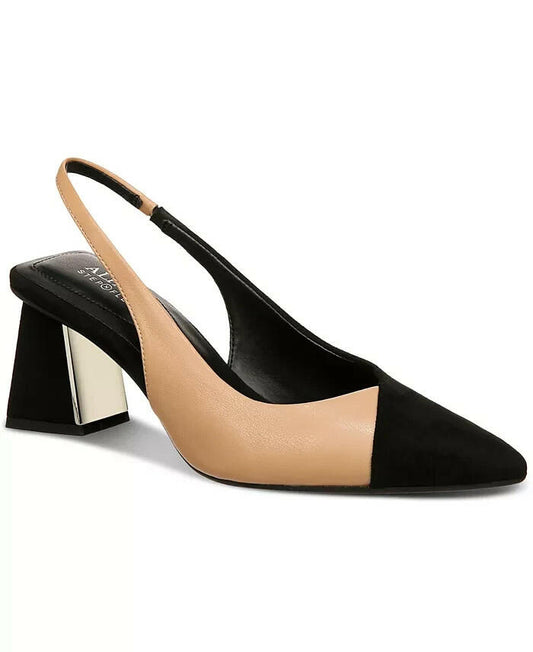Alfani Womens Sarafina Pointed Toe Slingback Pumps Nude 5.5 MSRP $80