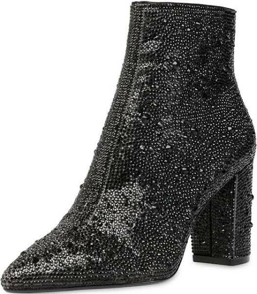 Betsey Johnson Cady Rhinestone Ankle Booties – Women’s Black, Size 5