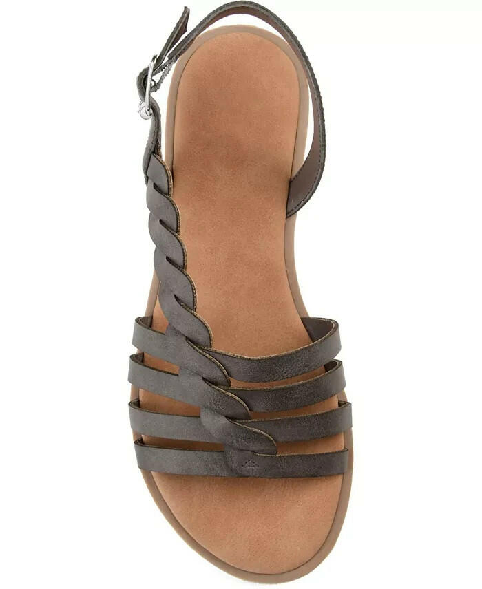 Journee Collection Women’s Solay Sandals Gray Size 8.5 New $72 MSRP