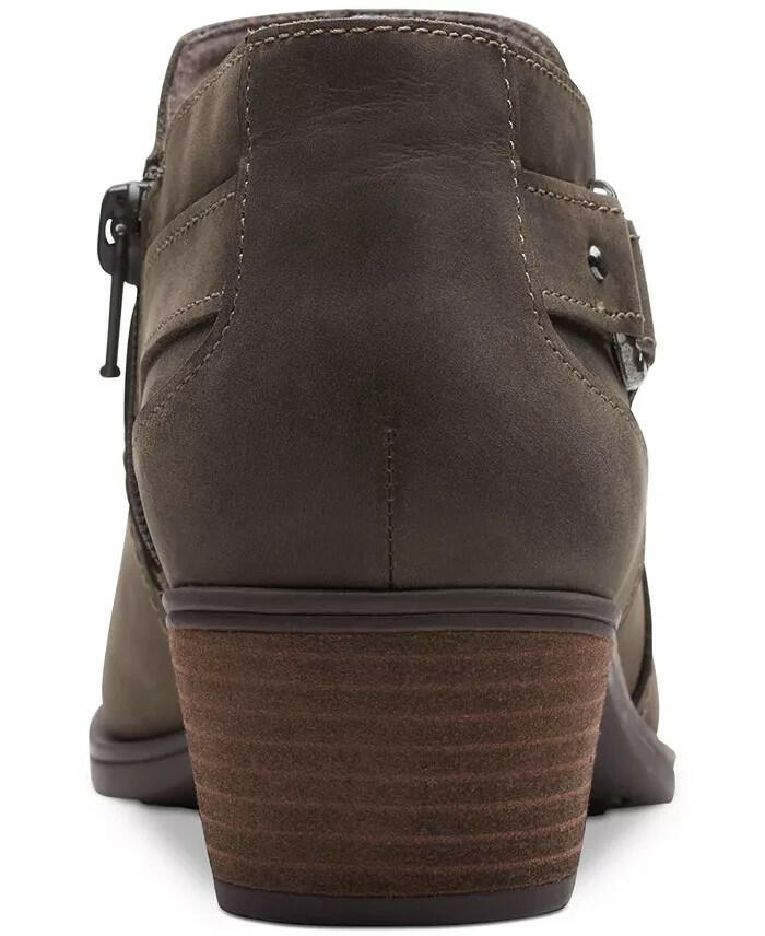Clarks Womens Charleton Grace Ankle Booties Brown Size 8 New $129